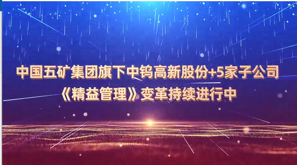 客戶(hù)見(jiàn)證-中鎢高新精益管理（五礦集團(tuán)旗下）